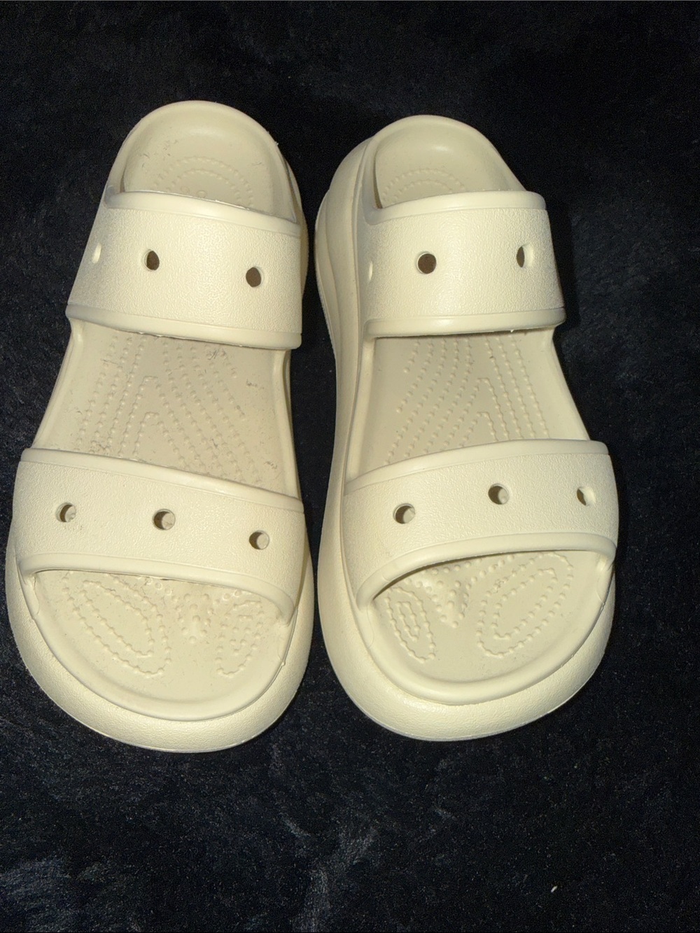 Crocs Classic Crush Sandals – Bone (W7/M5) - Picture 6 of 12